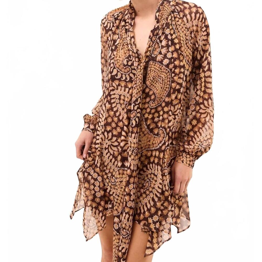 NEW MISA LOS ANGELES cindy mini dress in brown - Picture 5 of 5